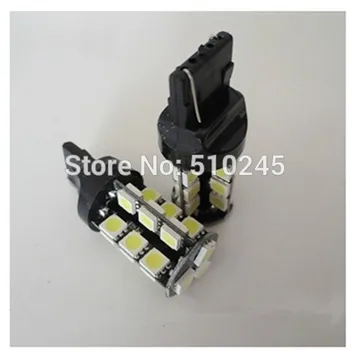 

50x high quality wholesale 7440 27 SMD Red CANBUS OBC No Error Signal Car 27 LED Light Bulb free shipping