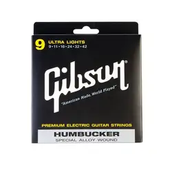 Gibsonguirs аксессуары SA9 Humbucker специальные Струны для электрогитары-. 009-.042-Ultra Light