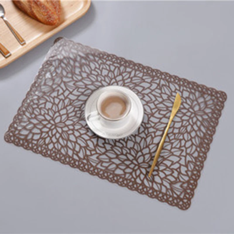 1 قطعة الراقية الغربية الوقايات طاولة طعام للمطاعم طاولة قهوة حصيرة للماء جوفاء التدريجي تحديد الموقع المطبخ المنزل الديكور PVC