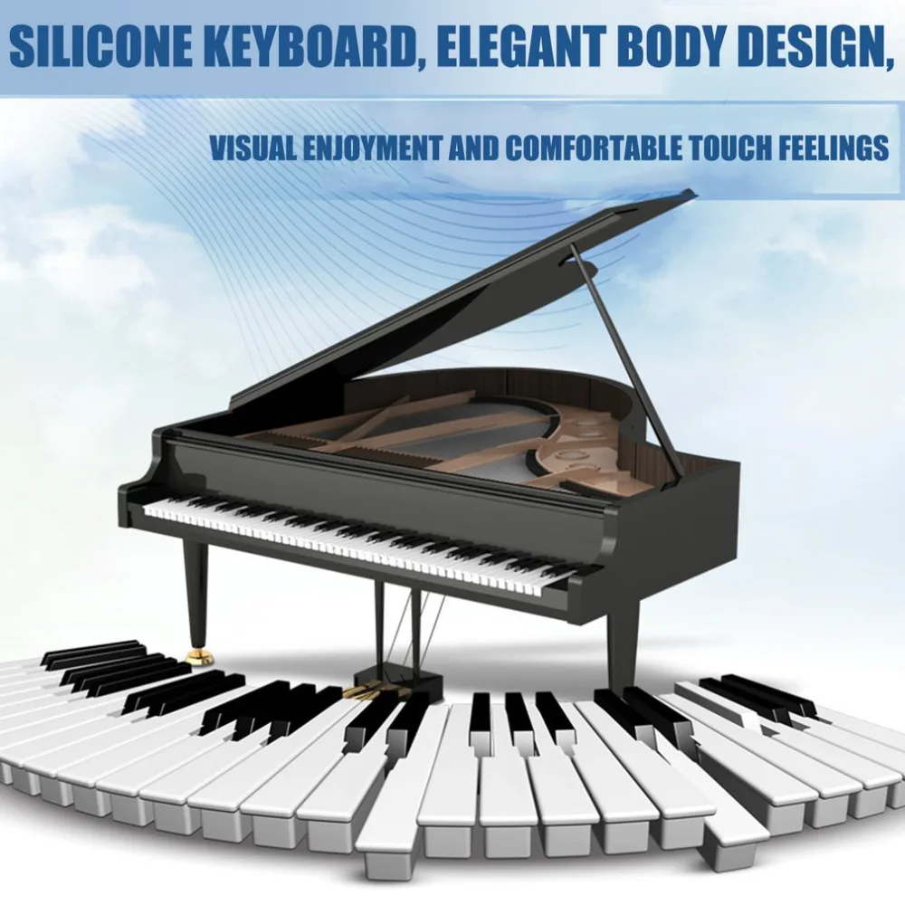 Горячая 61 клавиша 128 тонов Цифровая Клавиатура Пианино музыкальный электронный орган встроенный динамик электронное пианино водонепроницаемый подарок ребенку