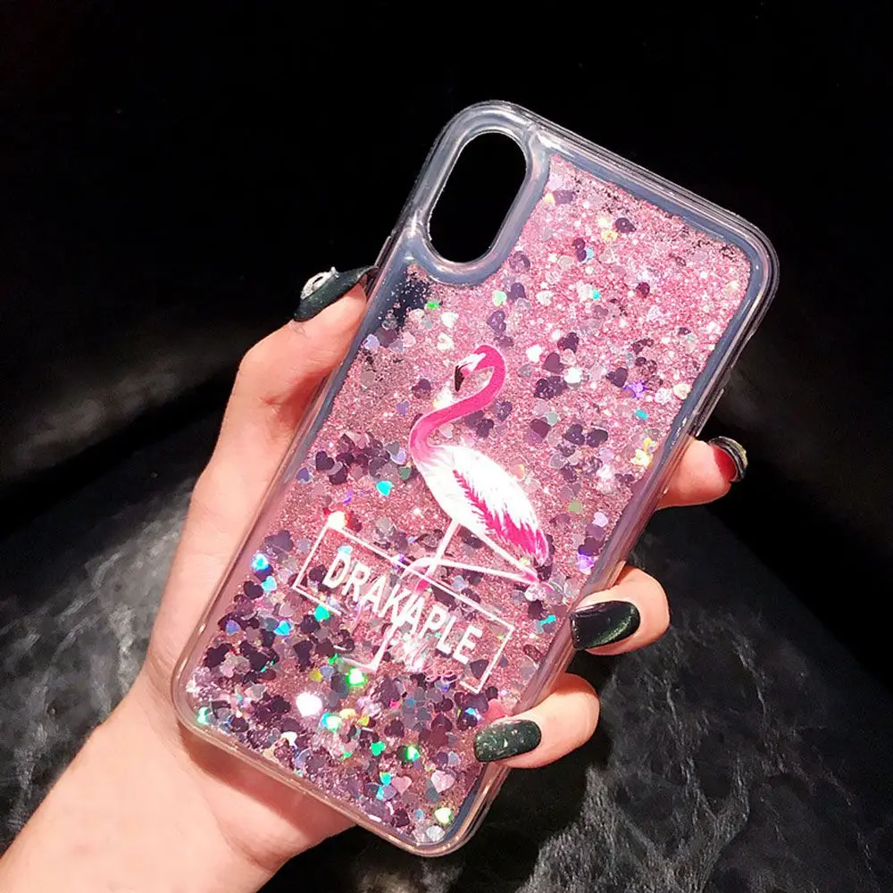 KISSCASE Flamingo Quicksand Phone Case For Honor V20 8X MAX 10 9 Lite Pro Soft TPU HUAWEI P30 P20 Mate 20 Funda | Мобильные телефоны