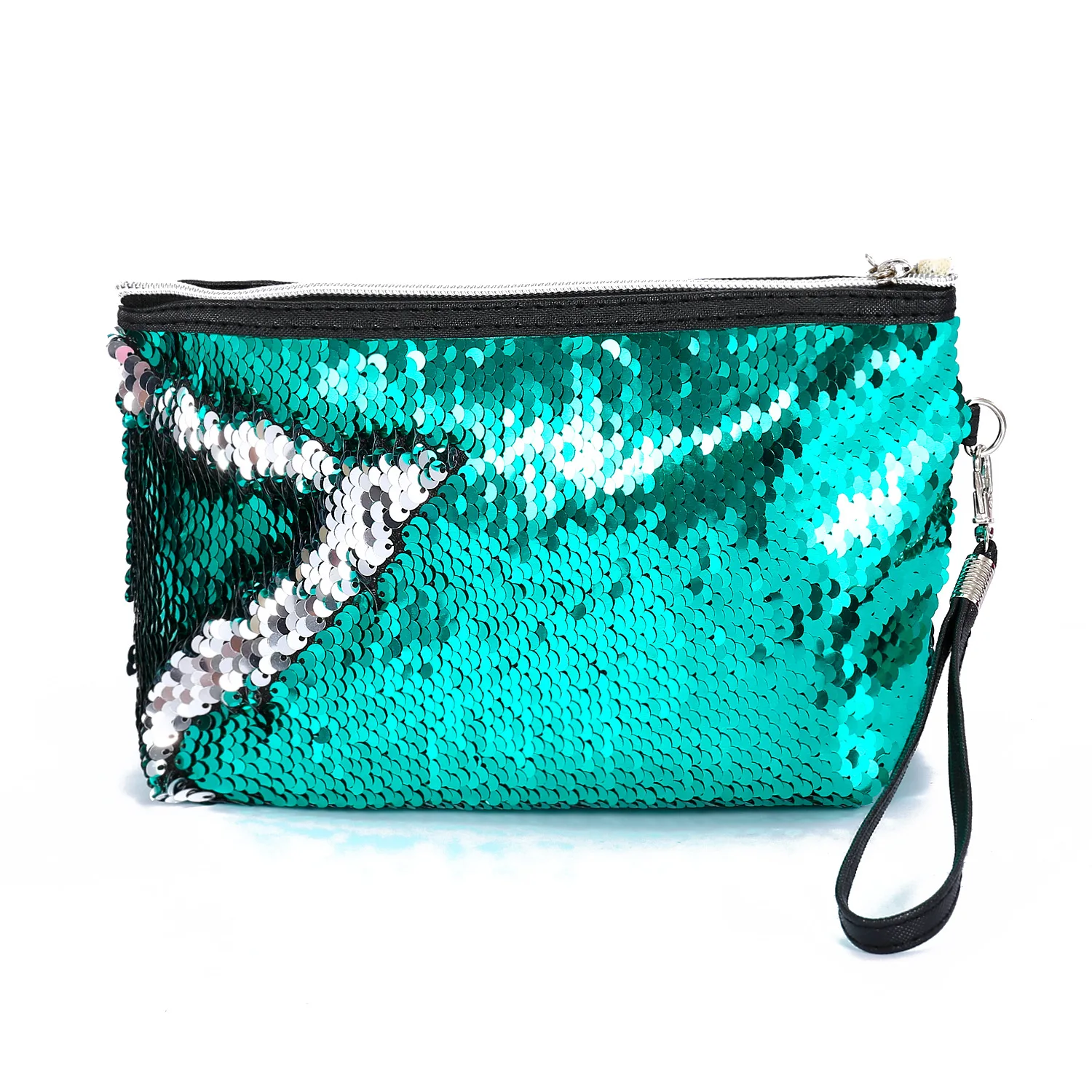 

BBL Women Mermaid Sequins Cosmetic Bag Large Capacity Makeup Bag Handbag Evening Clutch Envelope Bag BlingBling Makeup Bag Pouch