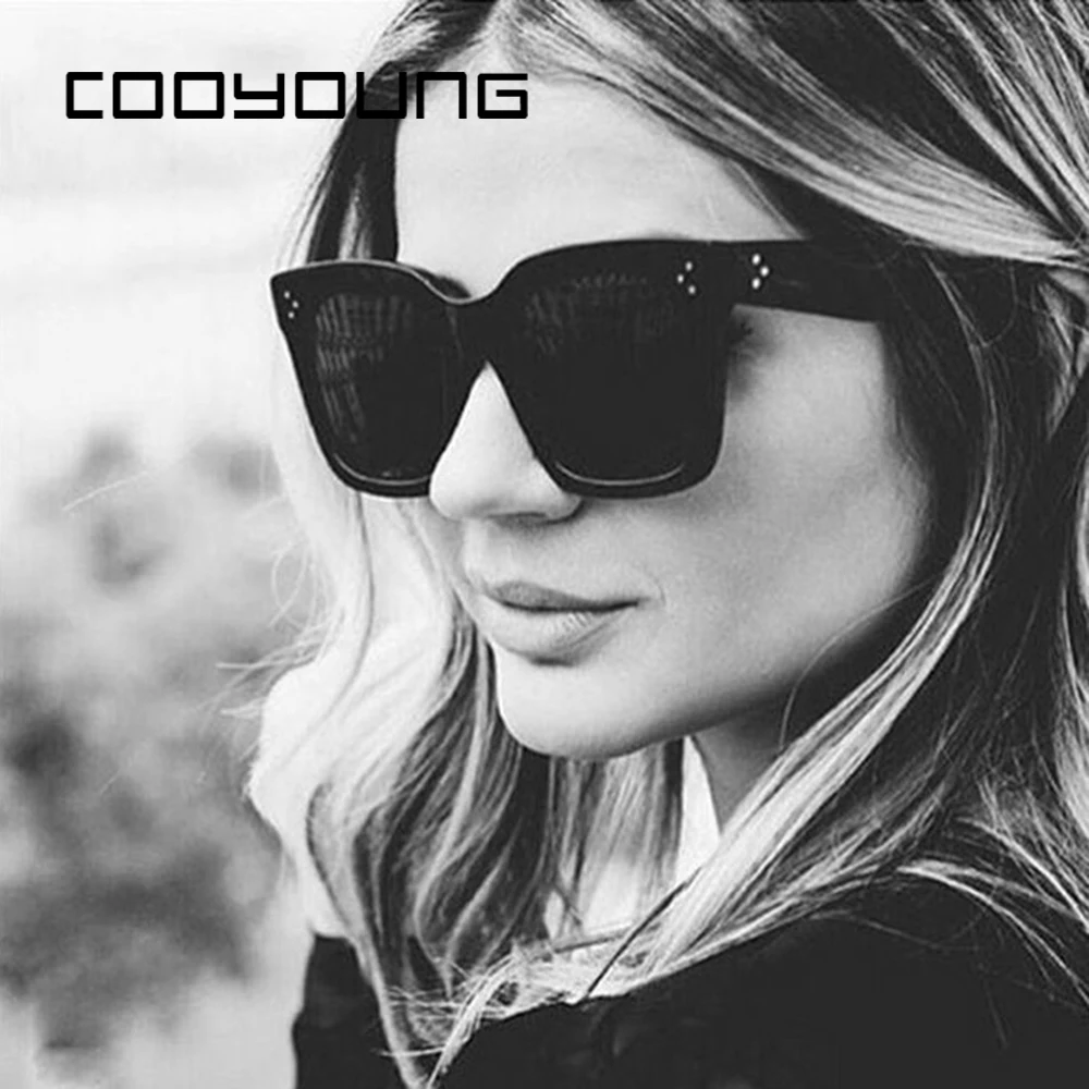 Очки солнцезащитные COOYOUNG квадратные для мужчин и женщин модные дизайнерские