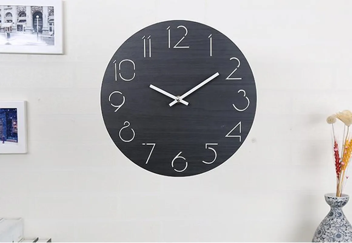 Creative Cheap Wall Clock Living Room Minimalist Modern Home Round