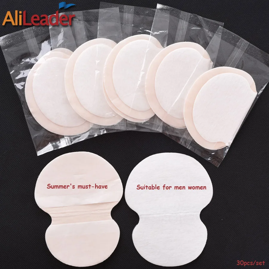 

Alileader Summer Deodorants Cotton Pads Underarm Armpit Sweat Pads Dress Disposable Stop Sweat Shield Guard Absorbing 30-100Pcs