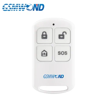 

433MHz Wireless Remote Controller Wireless key Chain 4 Buttons For PG103 / W2B Wifi GSM GPRS APP RFID Home Burglar Alarm System