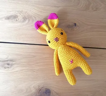 

crochet toys amigurumi rattles doll bunny model number SBY0026