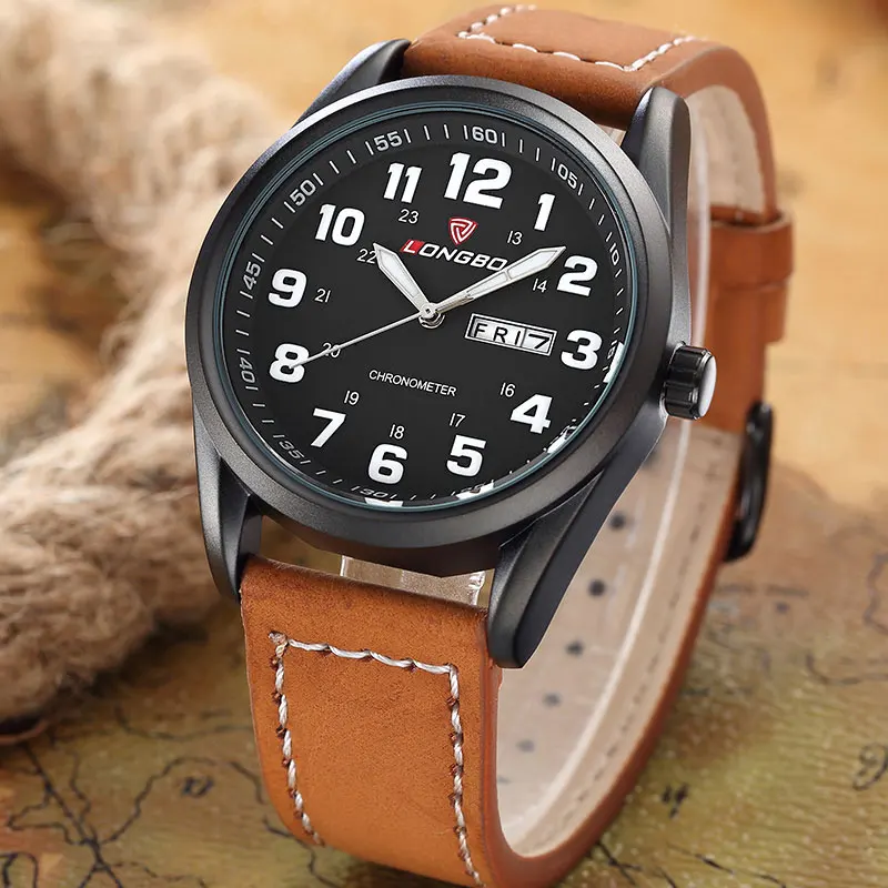 LONGBO Fashion Quartz font b Watch b font Men font b Watches b font Top Brand