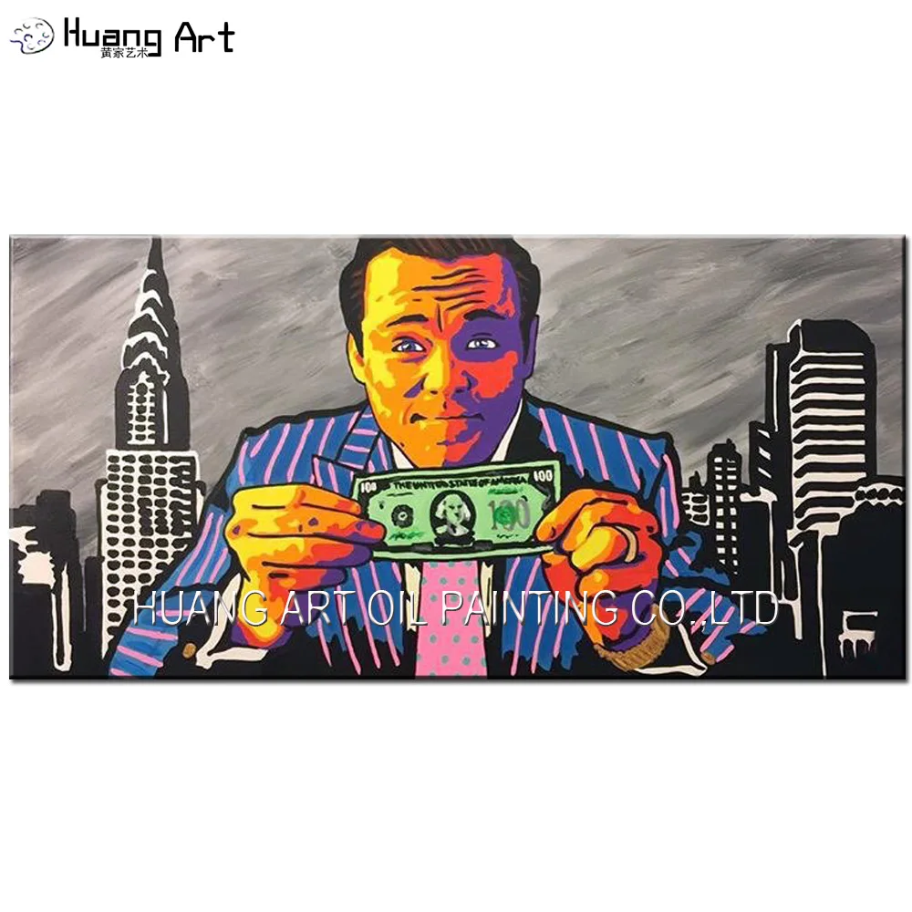 Top Artist Handmade Modern Portrait Oil Painting On Canvas Man Hold On