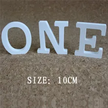 10 см искусственные деревянные белые буквы цифровые цифры для дня рождения вечерние свадебные украшения льготные Прямая