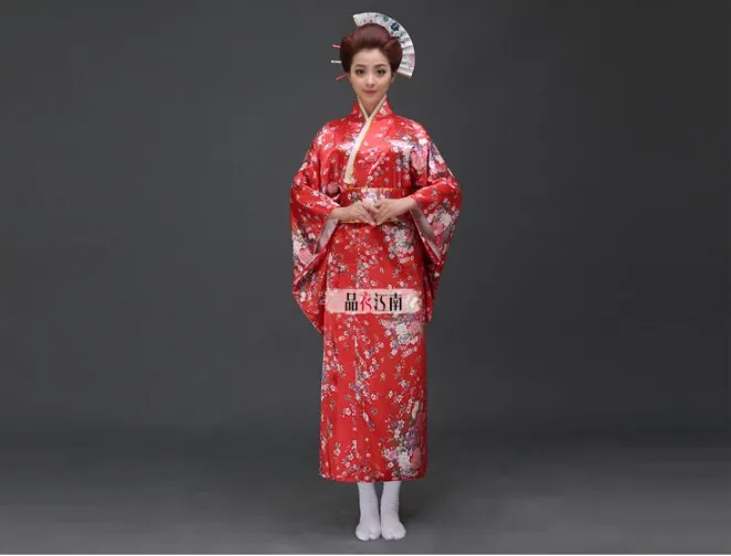 Классические Стиль японские кимоно Для женщин кимоно униформы Традиционная японская одежда 10 Стиль