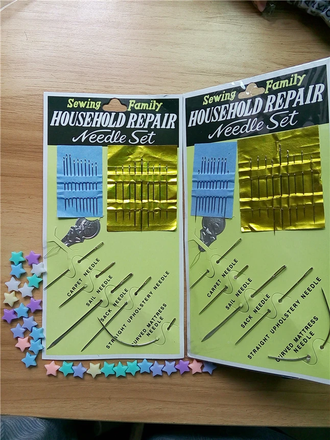 6Packs/Lot Household Repair Needle Set Hand Sewing Family,Threader