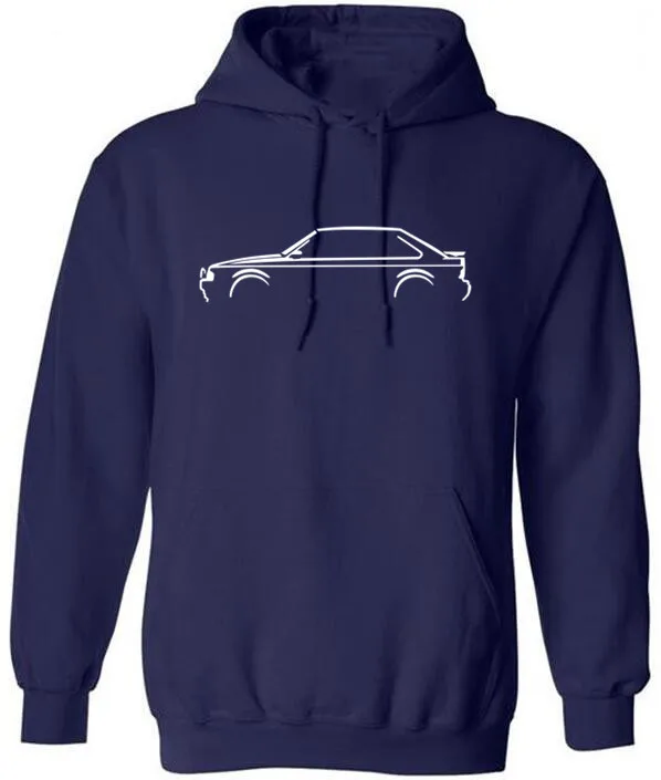 

free shipping FORD ESCORT RS TURBO XR3i MK 4 INSPIRED CLASSIC CAR HOODIE # mk4