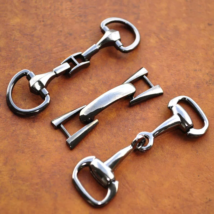 Double Hooks Clips 51mm 68mm 73mm Metal Decorative Chain D Ring 5Pcs