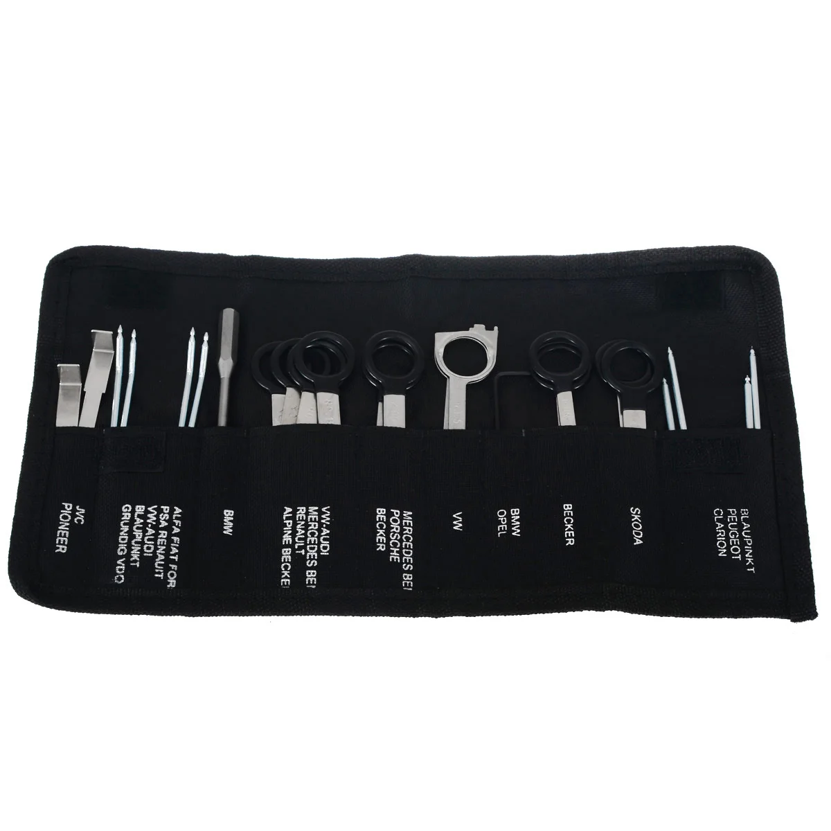 Mayitr 20pcs/set Professional Car Radio Removal Key Tool Kit Audio Tools Keys Stereo CD Repair Hand Tools Set Removal Tool