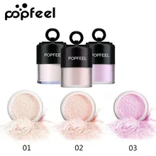 Popfeel, 3 цвета, гладкая рассыпчатая пудра, натуральный обнаженный макияж для лица, основа для макияжа, рассыпчатая пудра с пуффами, контроль масла, водостойкая косметика
