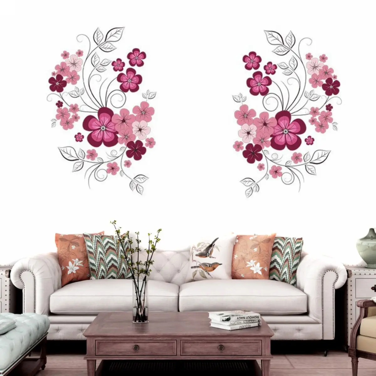 New Removable Flower Branches Vinyl Art Wall Sticker Decal Home DIY Wall Decor Home Decoration