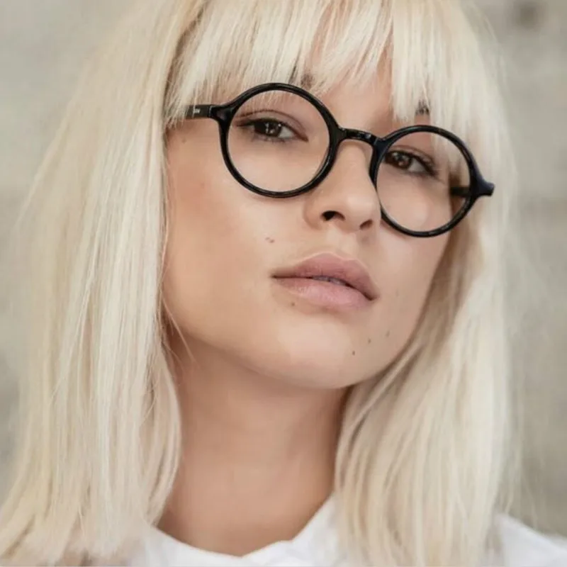 

2018 Temples For Glasses Round Glasses Eyeglasses Women Transparent Frame Retro Spectacles Optical Frames Clear Lens Glasses