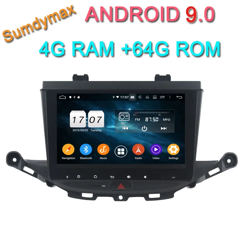 Top 9inch one din car dvd player for opel ASTRA K 2016 2017 with android 9.0 system octa core 4G RAM 64G ROM GPS navigation audio 0