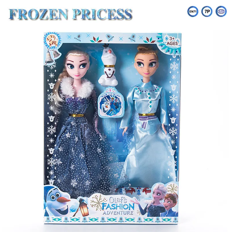 Disney Frozen princess doll Fairy Fantasy girl DIY toy handmade dress up Action Aisha Ana Lovely Toy Model For kid birthday gift