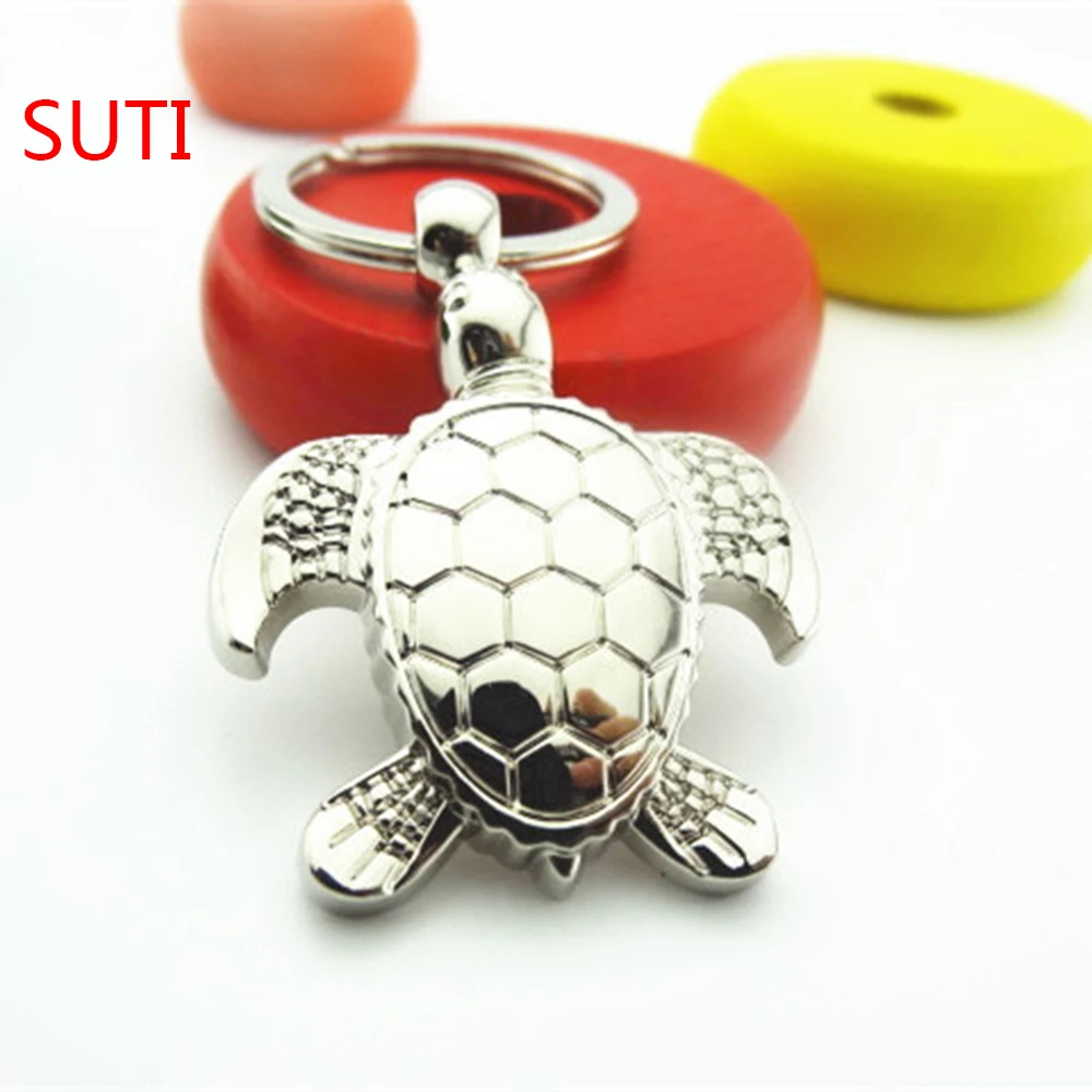 

10Pcs Creative Casual Personality tortoise Keychain Metal Key Chain Ring Holder Car Keyring Porte clef Souvenir Gift
