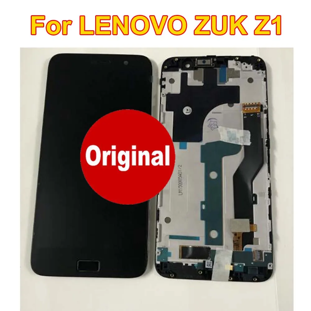 Сенсорный экран с дигитайзером в сборе и рамкой для Lenovo ZUK Z1 ЖК-дисплей 10 точек