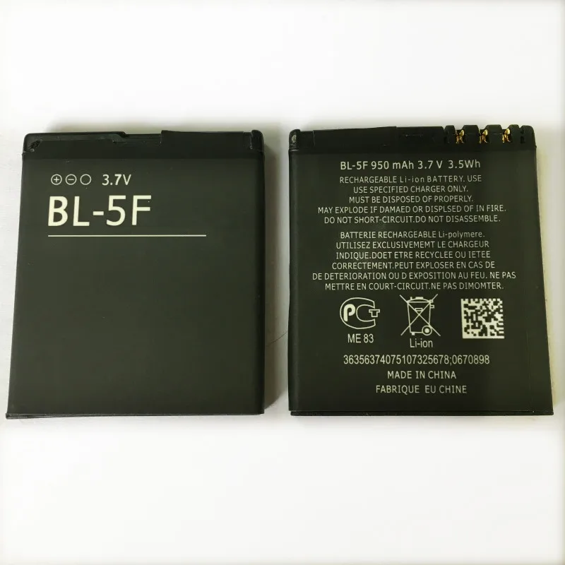 BL5F BL-5F батарея для Nokia N78 N95 N96 N98 N93i 6290 E65 6290 6210 S/N 6710N C5-01 батарея BL-5F