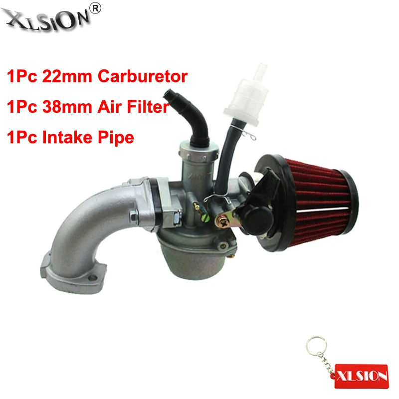 Xlsion Aftermarket Pz22 Carburetor 22mm Carb Intake Pipe Air Filter For