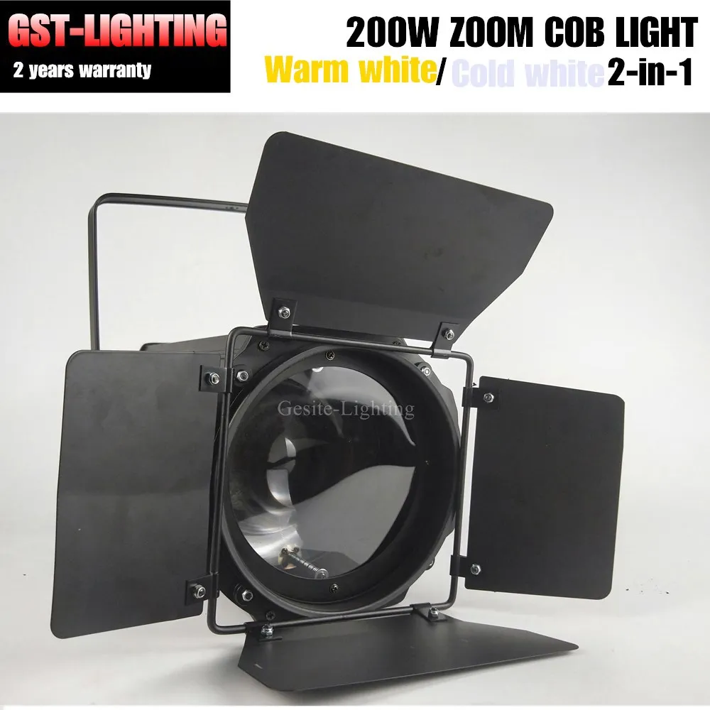 Линейный зум от 5 до 50 градусов 200 Вт COB LED Par Light 3200K теплый белый сценический