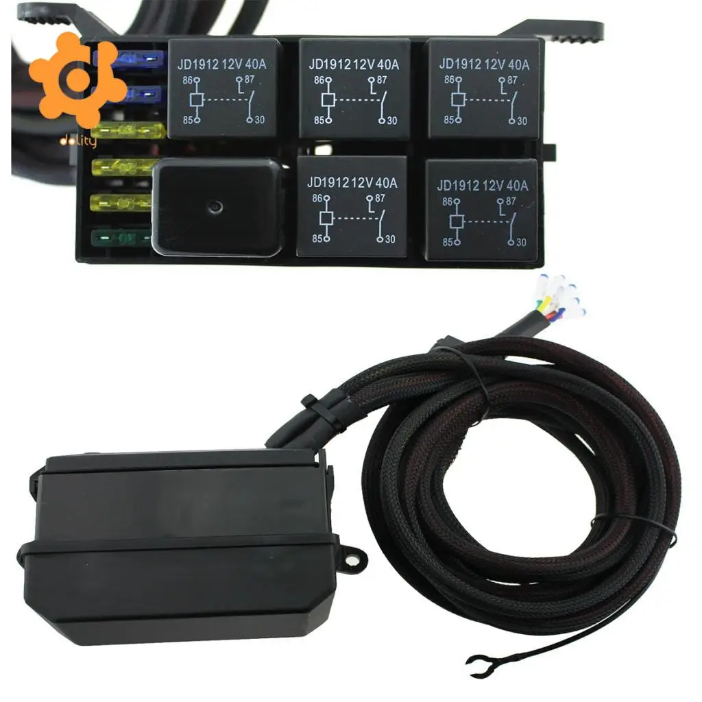 Dolity DC 12V 24V 6 Gang ВКЛ ВЫКЛ сенсорный выключатель панель с реле Держатель