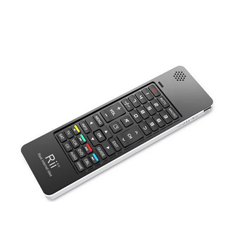 Goede Rii i13 K13 2.4G Mini Russische Wireless Keyboard Fly Air Mouse Combo Mircophone Speaker IR Afstandsbediening leren Voor PC smart TV Box