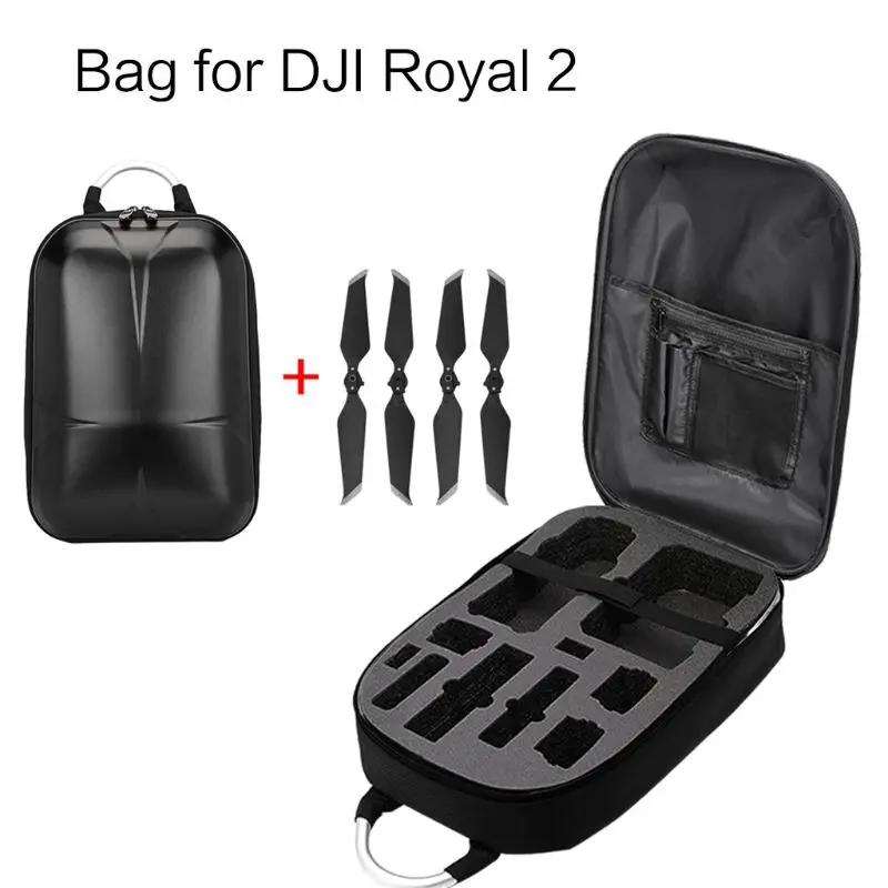 Hard PC Shell Backpack and 2Pairs 8743F Propellers for DJI Mavic 2 Remote Control Devices Accessories - Цвет: B