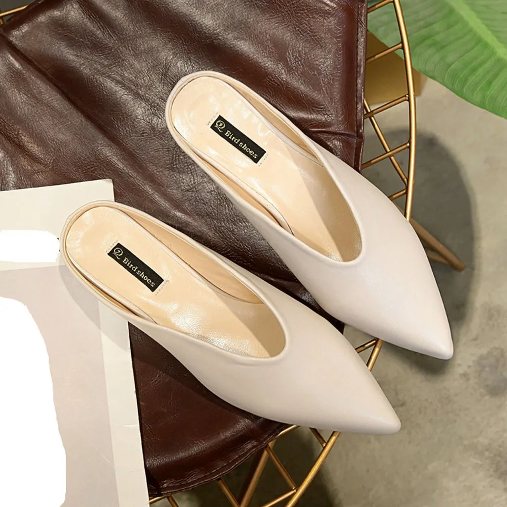 

Women Flat Casual Shoes Slip On Fashion Pointed Toe Flip Flops Slippers Sandals Women Comfortable Footwear Zapatillas Mujer