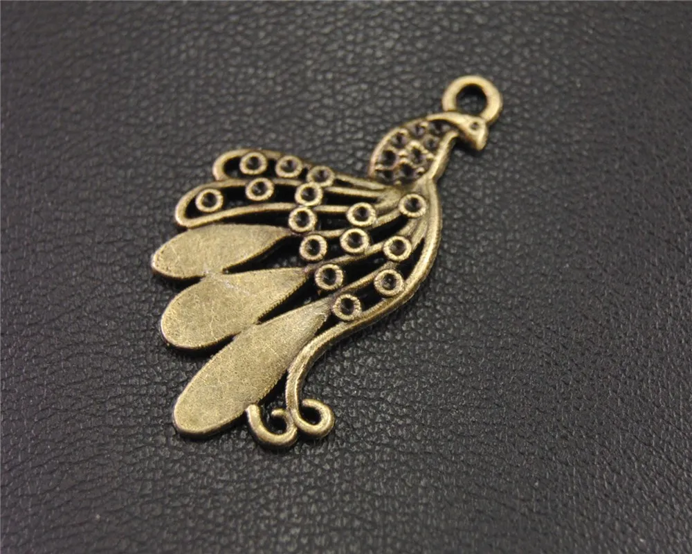 Buy 20pcs Antique Bronze Peacock Charms Pendants For