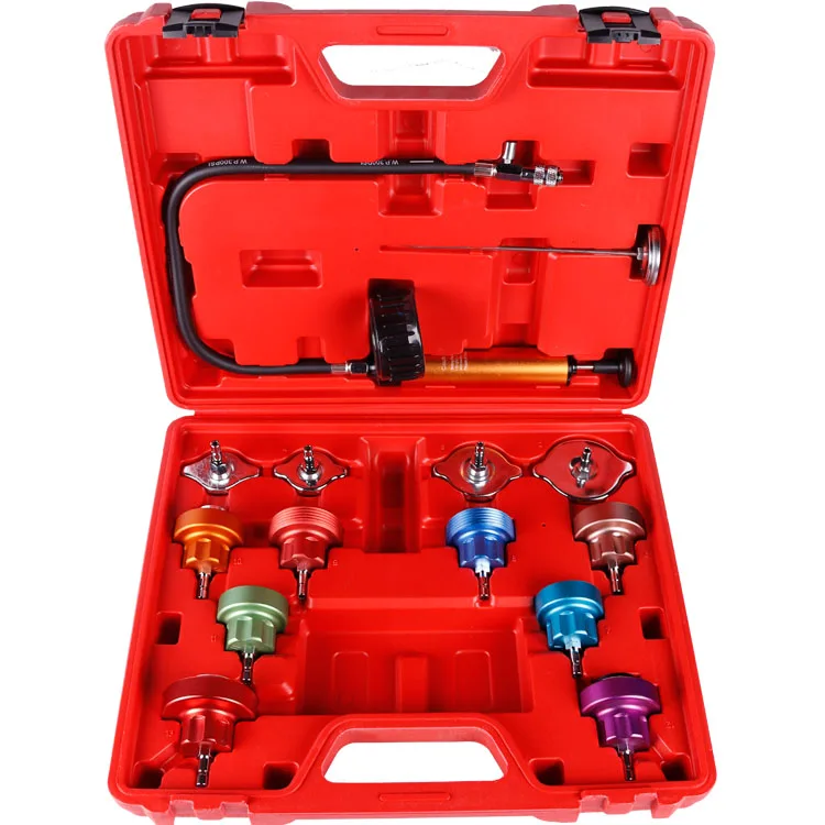 14Pcs Radiator Pressure Cooling System Leak Tester Water Tank