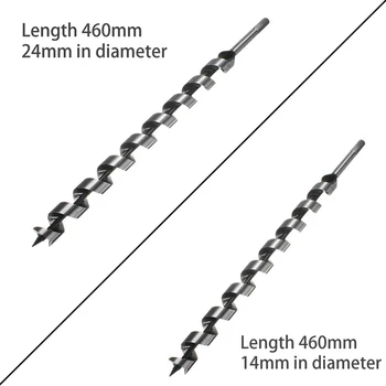 

1pcs Twist Drill Bit 460mm For Metal Steel Drilling Woodworking Power Tools 14/24mm Herramientas Ferramentas