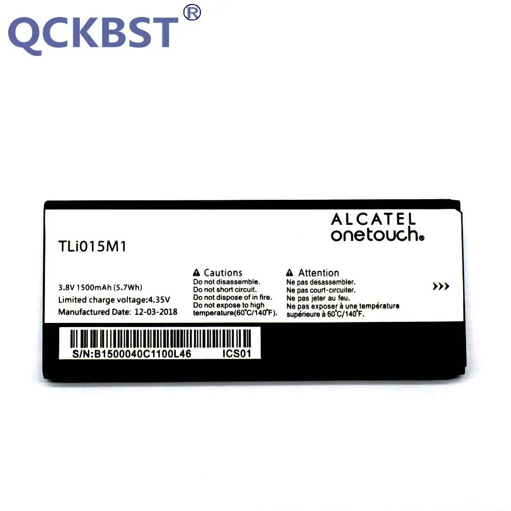 Аккумулятор QCKBST Tli015M1 1500 мАч для Alcatel One Touch Pixi 4 4034A PIXI 4034X 4034F 4034D телефон с кодом