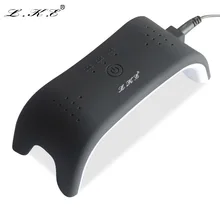 LKE 2017 Newest Professional Portable 12W USB LED UV Nail Lamp Gel Curing Nail Dryer for Nail Lamp Art Tools 30s/60s/90s Timer