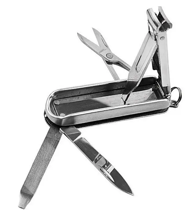 5в1 EDC портативный многофункциональный инструмент нож для ногтей кусачки ножницы лезвие складной Ручной Резак Брелок-триммер на открытом воздухе