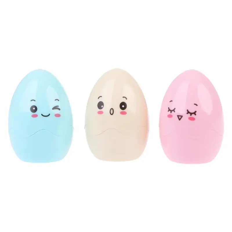 

Cartoon Egg Pencil Sharpener Mechanical For Kids Stationary School Supplies Gift