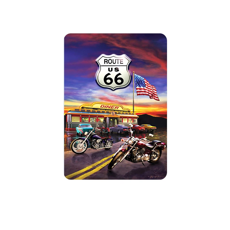 HD Route 66 винтажные металлические декоративные тарелки железные настенные художественные картины ретро-Плакат Металлические знаки для бара гаража домашний Декор стены N111 - Цвет: 12