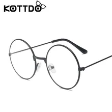 KOTTDO, новые трендовые очки для студентов, оправа, круглые ретро очки, металлическая оправа, очки для женщин и мужчин, оправа для очков
