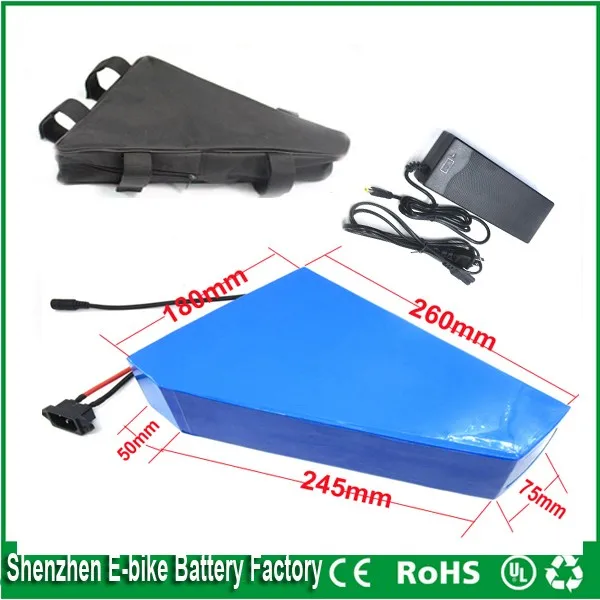 Best  48v 1000w triangle electric bike battery  48V 20Ah for 48v Bafang/8fun 1000w /750w mid/center drive motor  +charger +bag 6