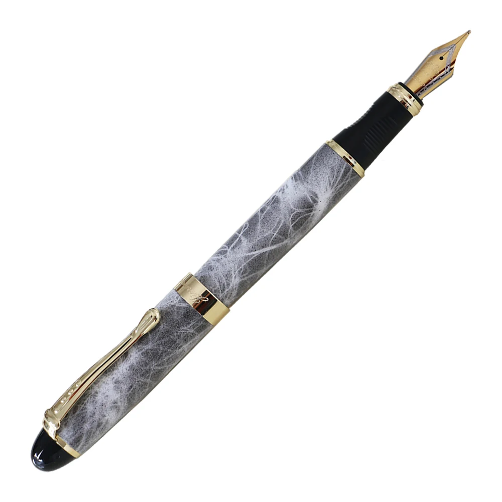 JINHAO 450 перьевая ручка 0.5MM or 1.0MM ручка чернильная перо для письма канцтовары ручки для школы - Цвет: Marble Gray