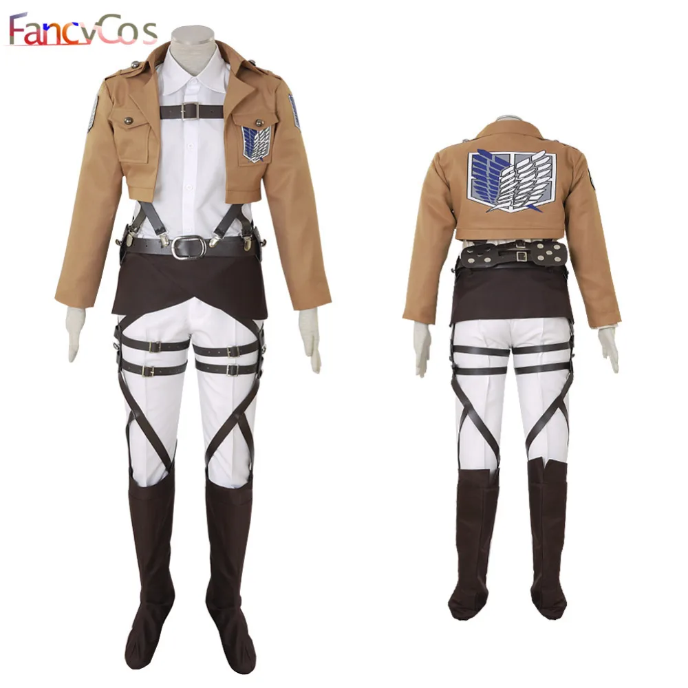 Атака на Титанов Хэллоуин Shingeki no Kyojin Armin arler Survey Corps кожаный костюм для косплея