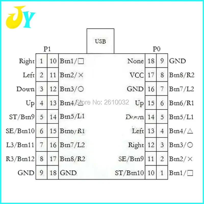 2 плеера USB интерфейс/плата/кодировщик в Jamma игровой контроллер для DIY Jamma MAME/Raspberry pi