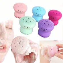 Octopus silicone wash brush multi-purpose cleansing instrument manual wash cleansing puff cleansing brush