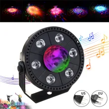 Mini RGB LED Stage Light Crystal Ball Lighting Laser Projector Party Club DJ Lights Magic Strobe Light for Xmas Wedding KTV