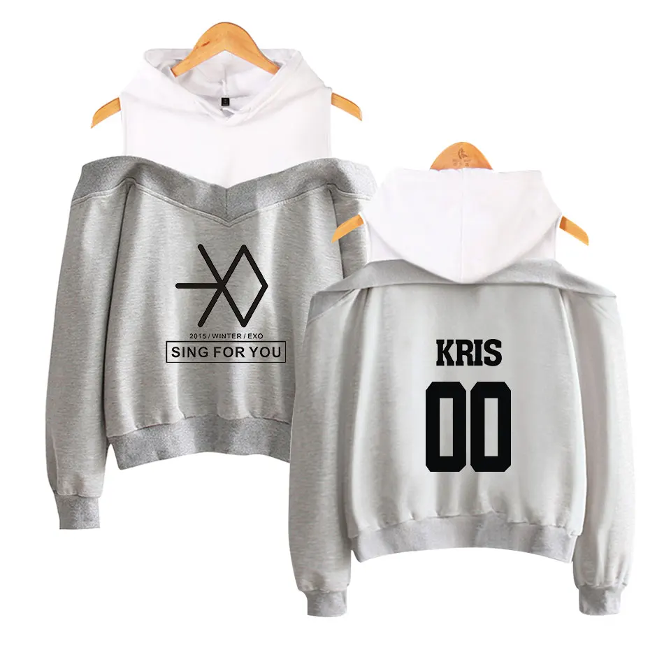 2018 Новый Kpop EXO LU HAN SE HUN KAI овердоза толстовки женские Harajuku модные повседневные