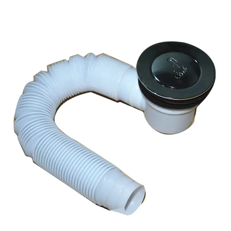 MTTUZK black/chrome Bathtub drain valve copper bouncing to the water